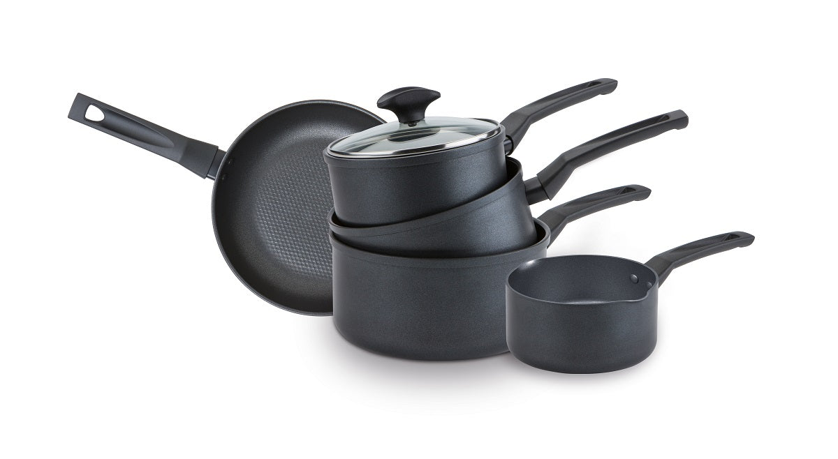 9 X Tougher: Non-Stick Frying Pan, Saucepan & Milk Pan Set - 5 Pieces - Image 12