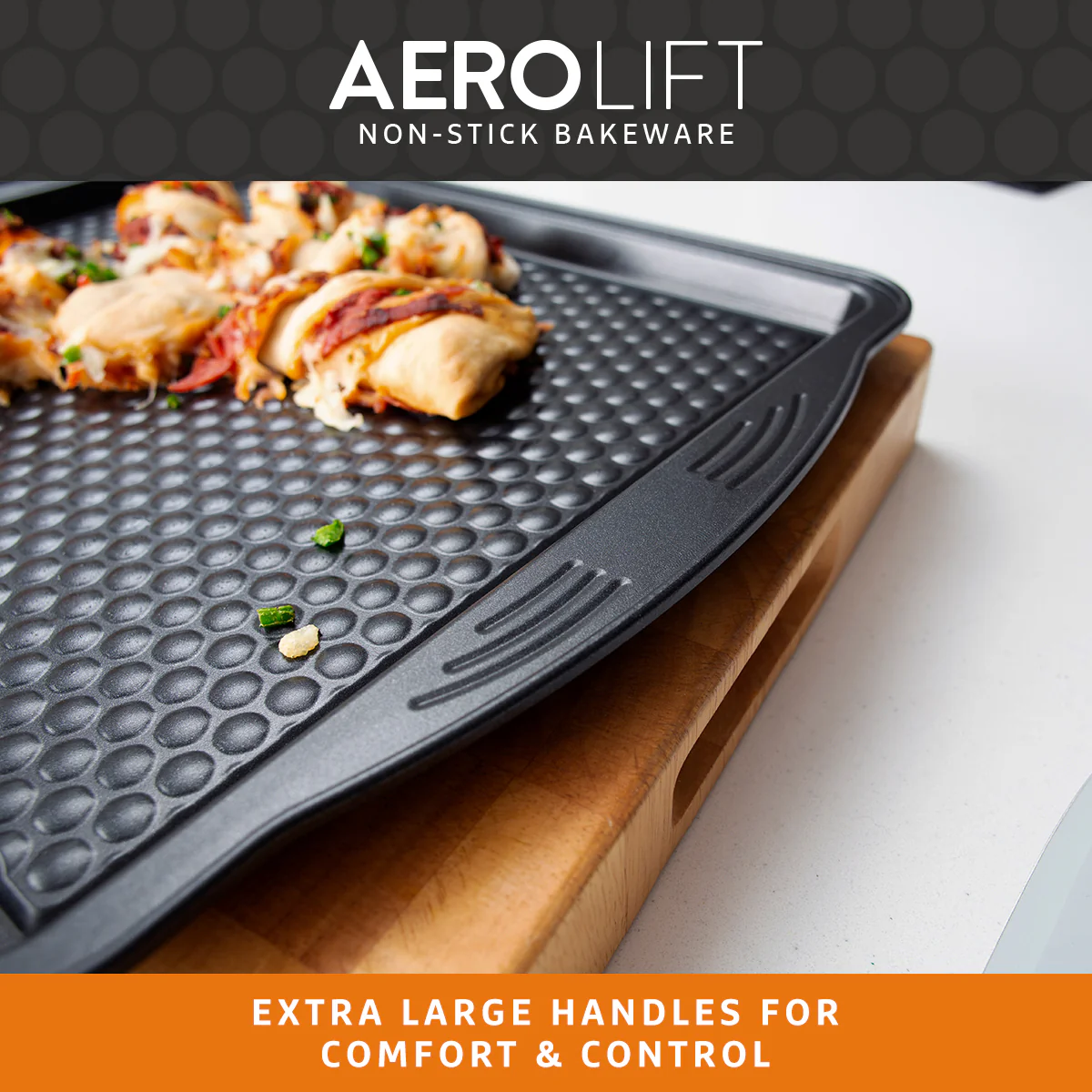 Aerolift Non-Stick Roasting & Baking Trays - 3 Pack - Image 6