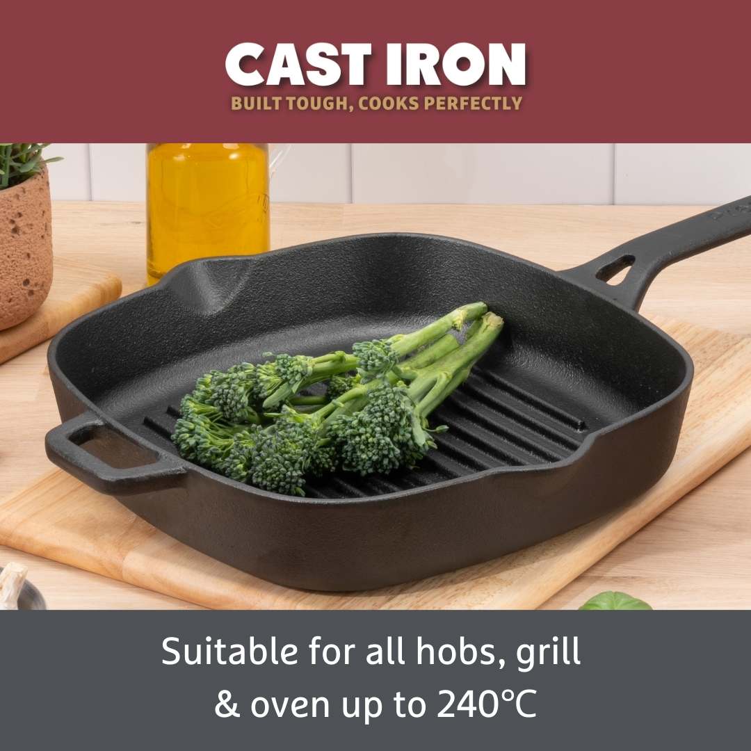 Cast Iron: Grill Pan - 25cm - Image 6