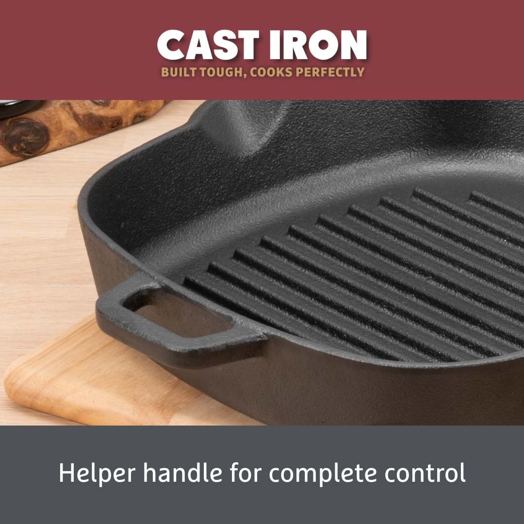 Cast Iron: Grill Pan - 25cm - Image 7