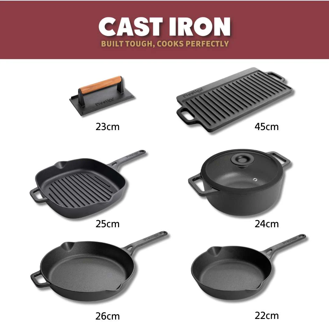 Cast Iron: Complete Pan Set - 6 Pieces - Image 10