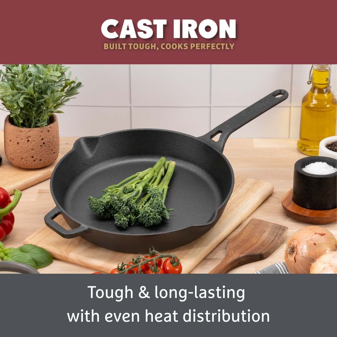 Cast Iron: Frying Pan With Dual Handle - 26cm - Image 5