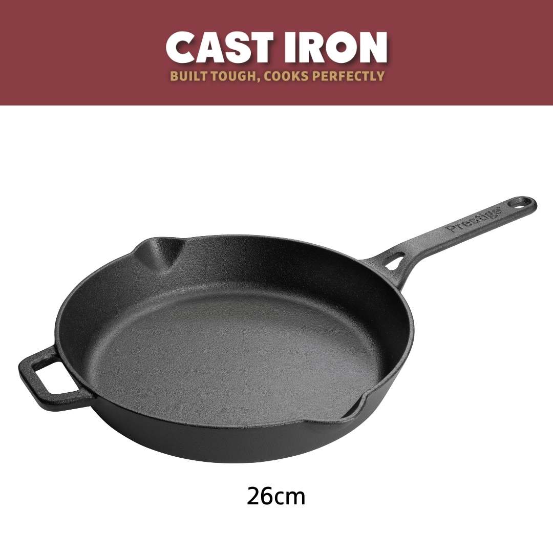 Cast Iron: Frying Pan With Dual Handle - 26cm - Image 9