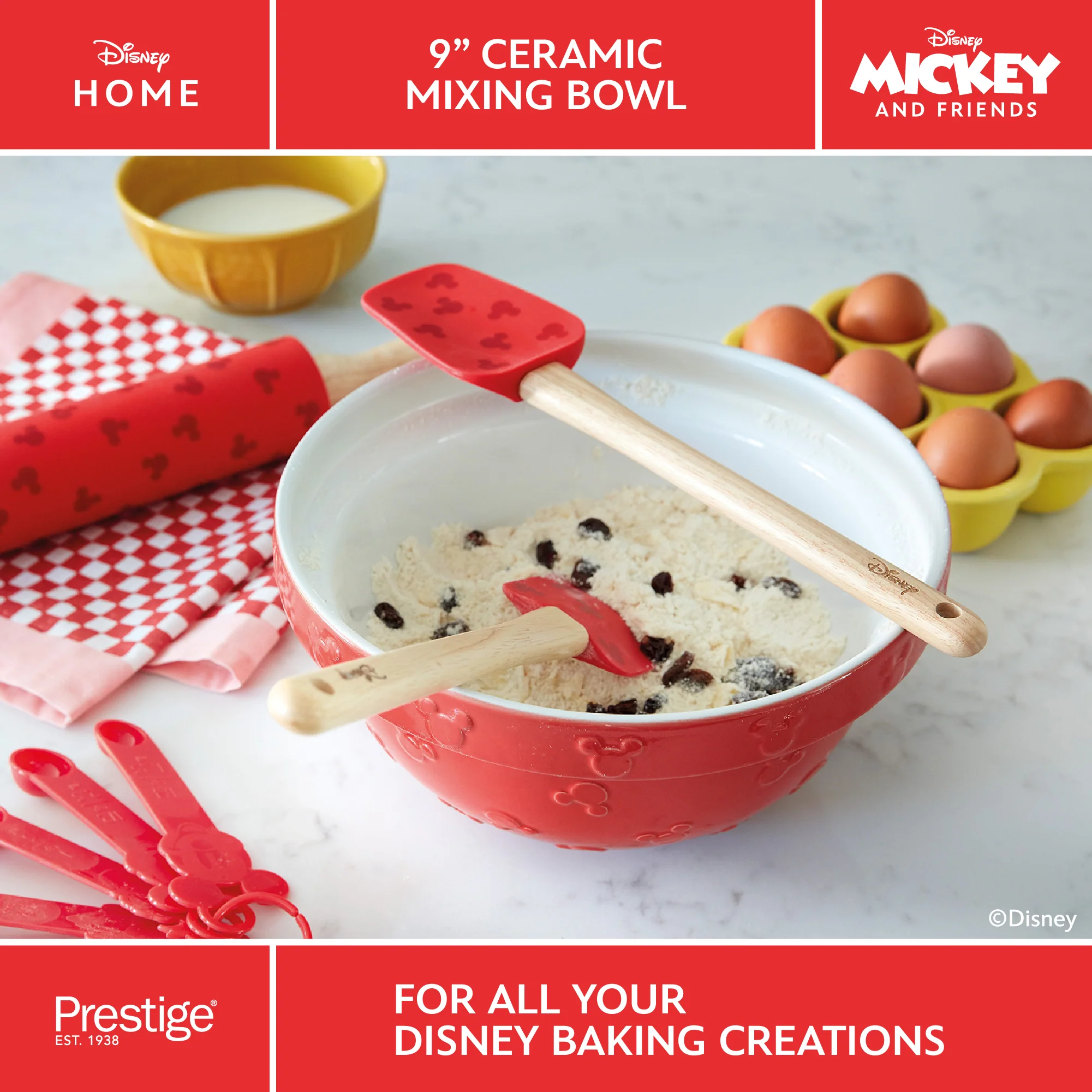 Disney Bake with Mickey: Ceramic Baking Mixing Bowl - 23cm x 12cm - Image 6