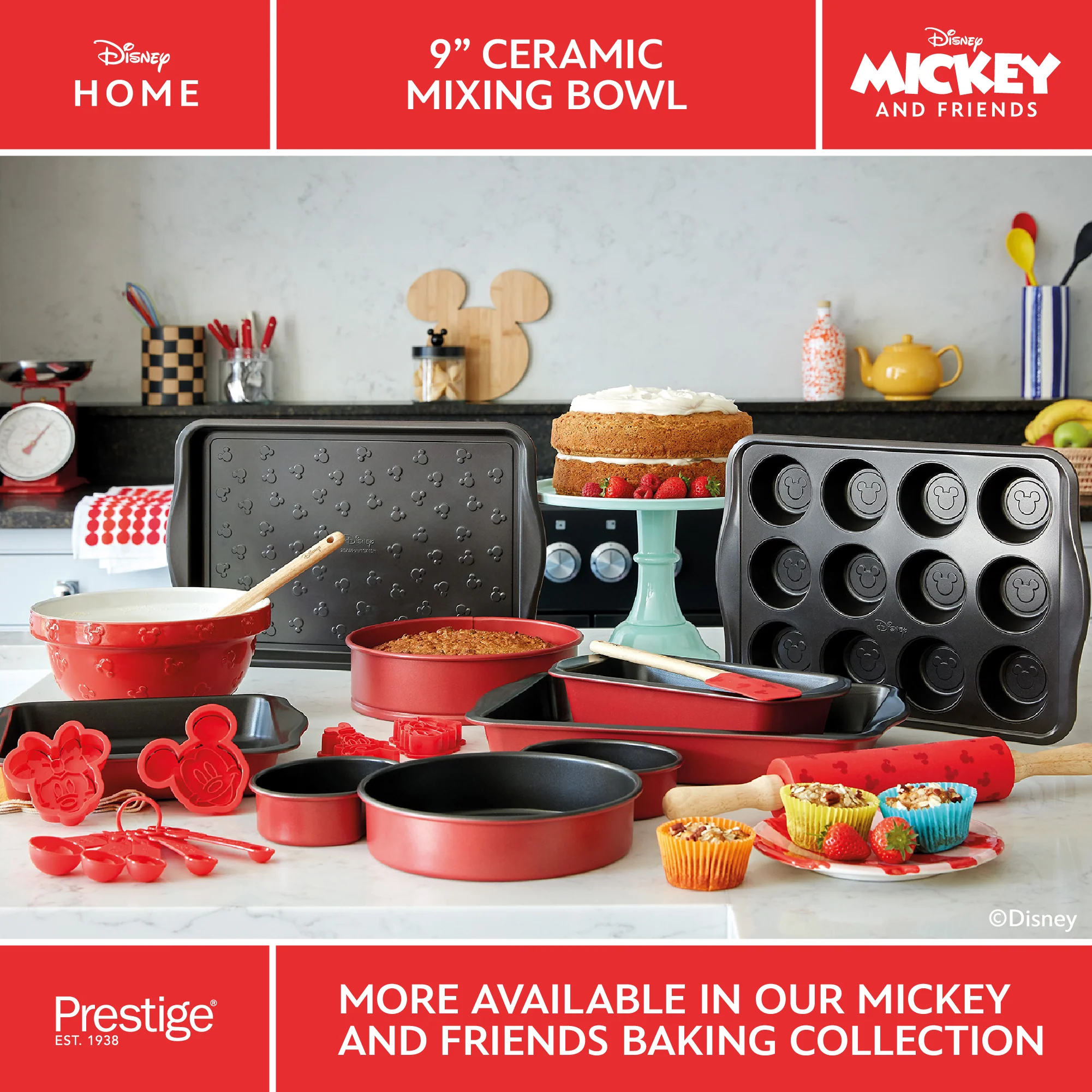 Disney Bake with Mickey: Ceramic Baking Mixing Bowl - 23cm x 12cm - Image 7