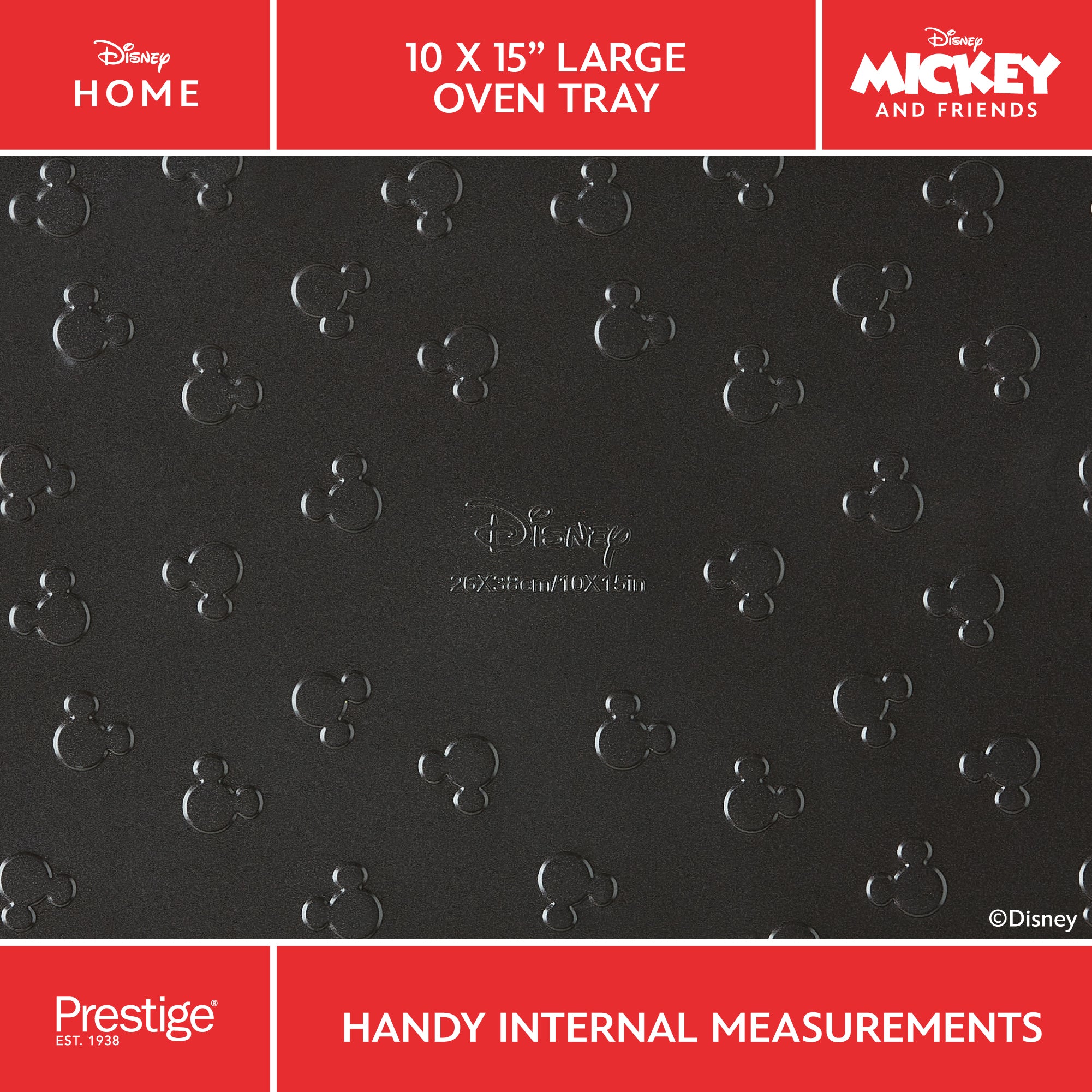 Disney Bake with Mickey: Large Non-Stick Oven Tray - 25cm x 38cm - Image 5