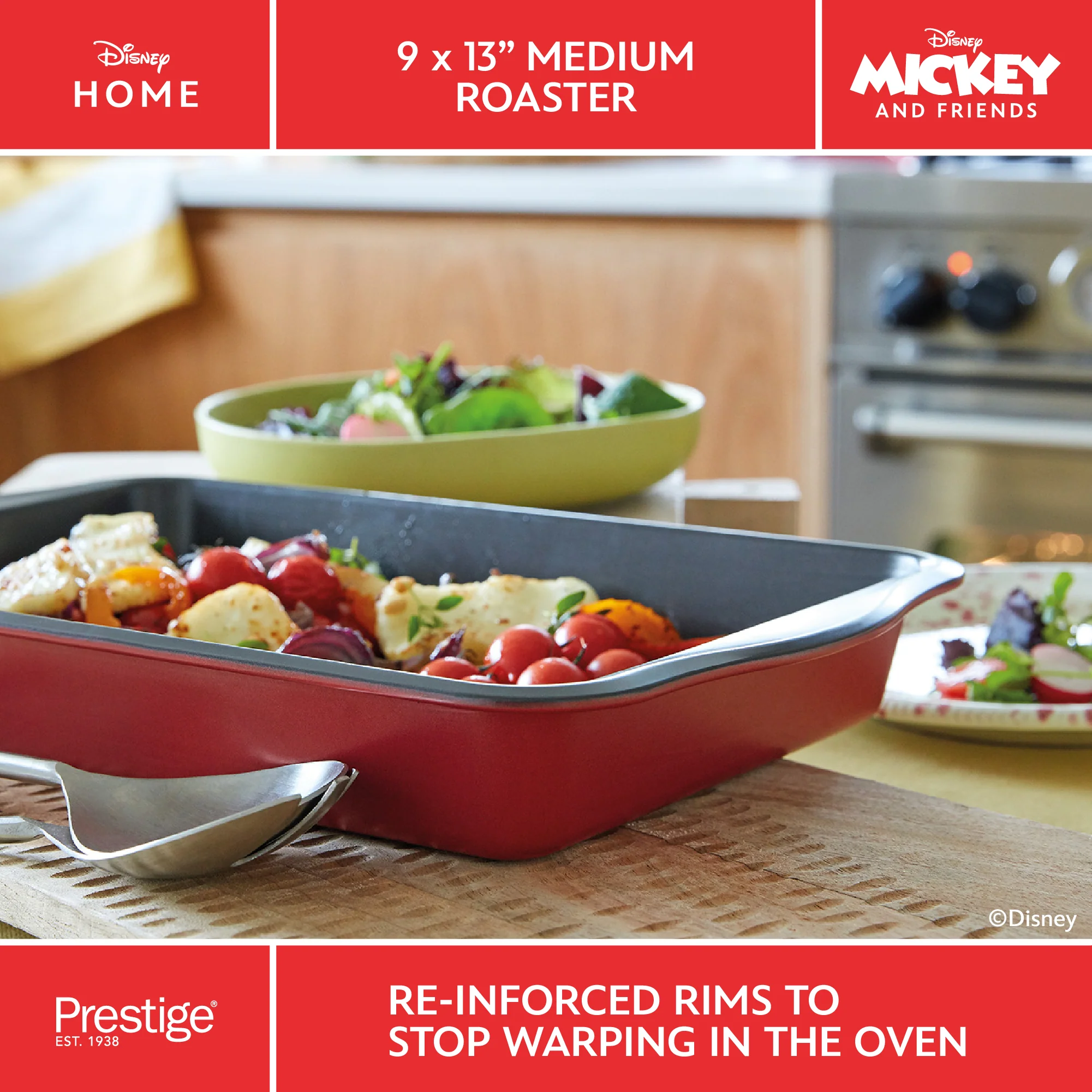 Disney Bake with Mickey: Large Non-Stick Roaster - 33cm x 23cm - Image 4