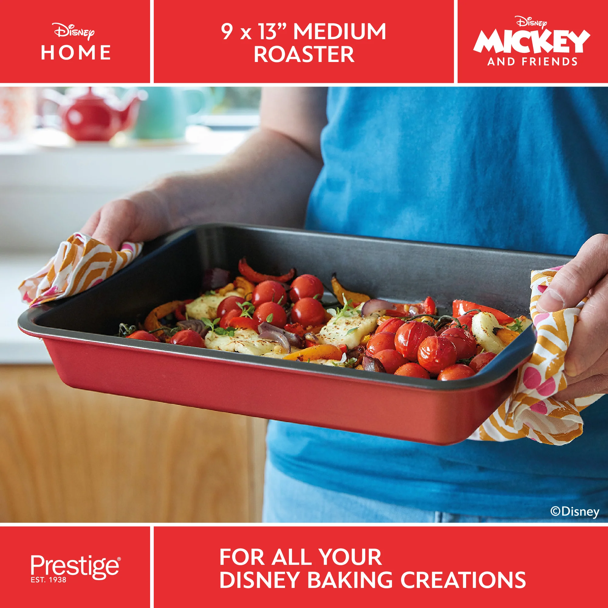 Disney Bake with Mickey: Large Non-Stick Roaster - 33cm x 23cm - Image 6