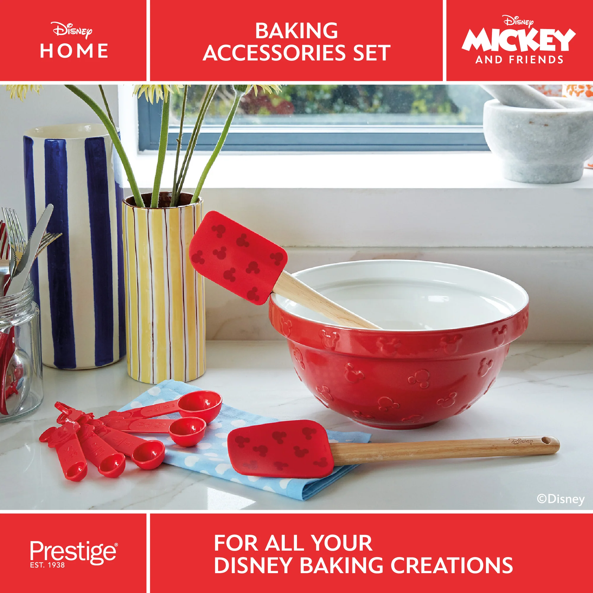 Disney Bake with Mickey: Mixing Bowl & Kitchen Utensils Set - Image 8
