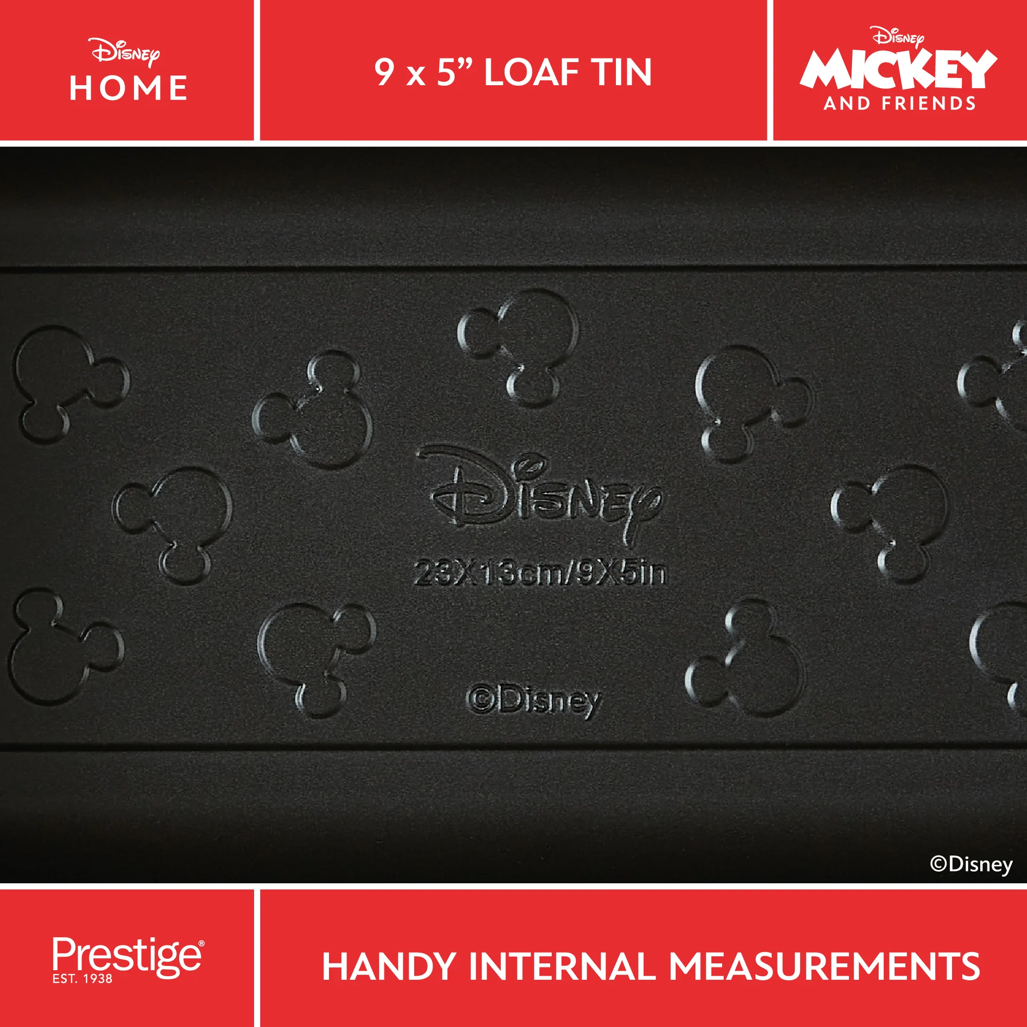 Disney Bake with Mickey: Non-Stick Loaf Tin - 23cm x 13cm - Image 5