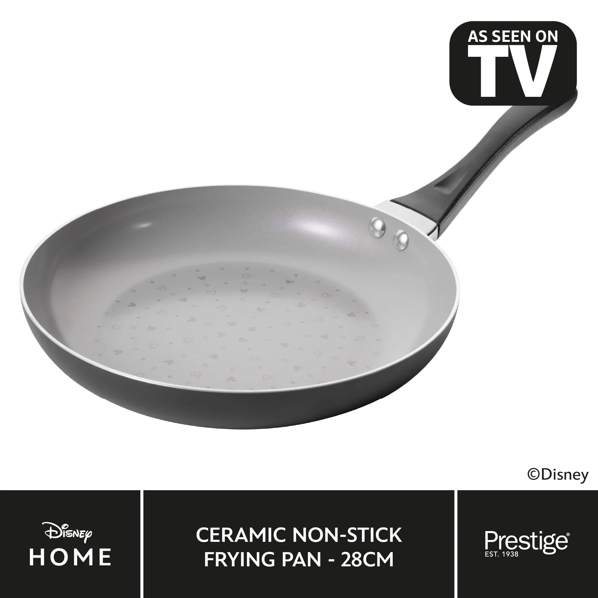 Disney Monochrome Mickey Mouse: Ceramic Non-Stick Frying Pan - Two Sizes - Image 9