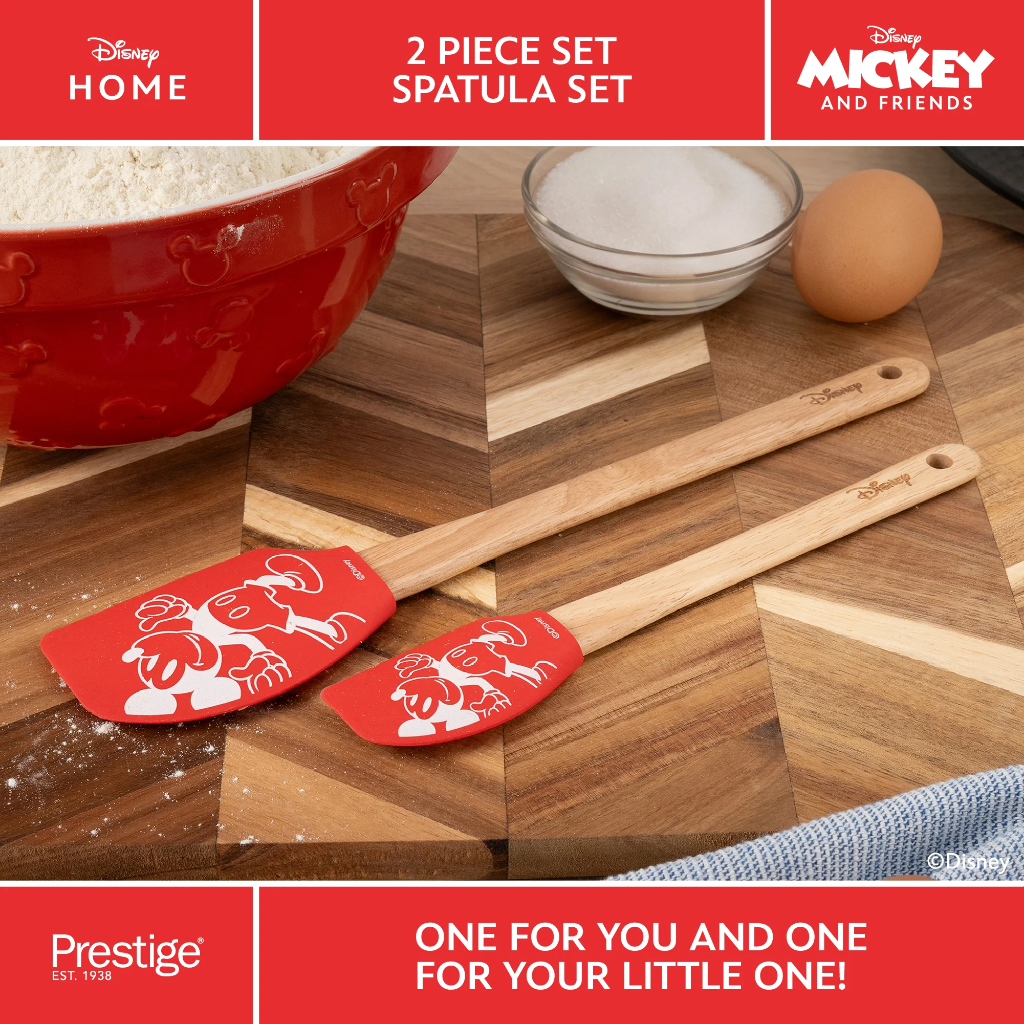 Disney Non-Stick Large Pancake Pan, Whisk, Mould & Spatula Set - Image 6
