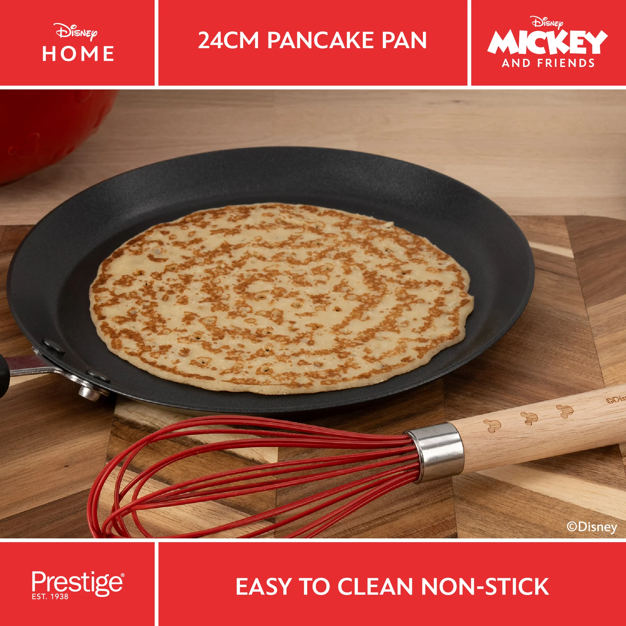 Disney Non-Stick Pancake Pan - Medium 24cm - Image 3