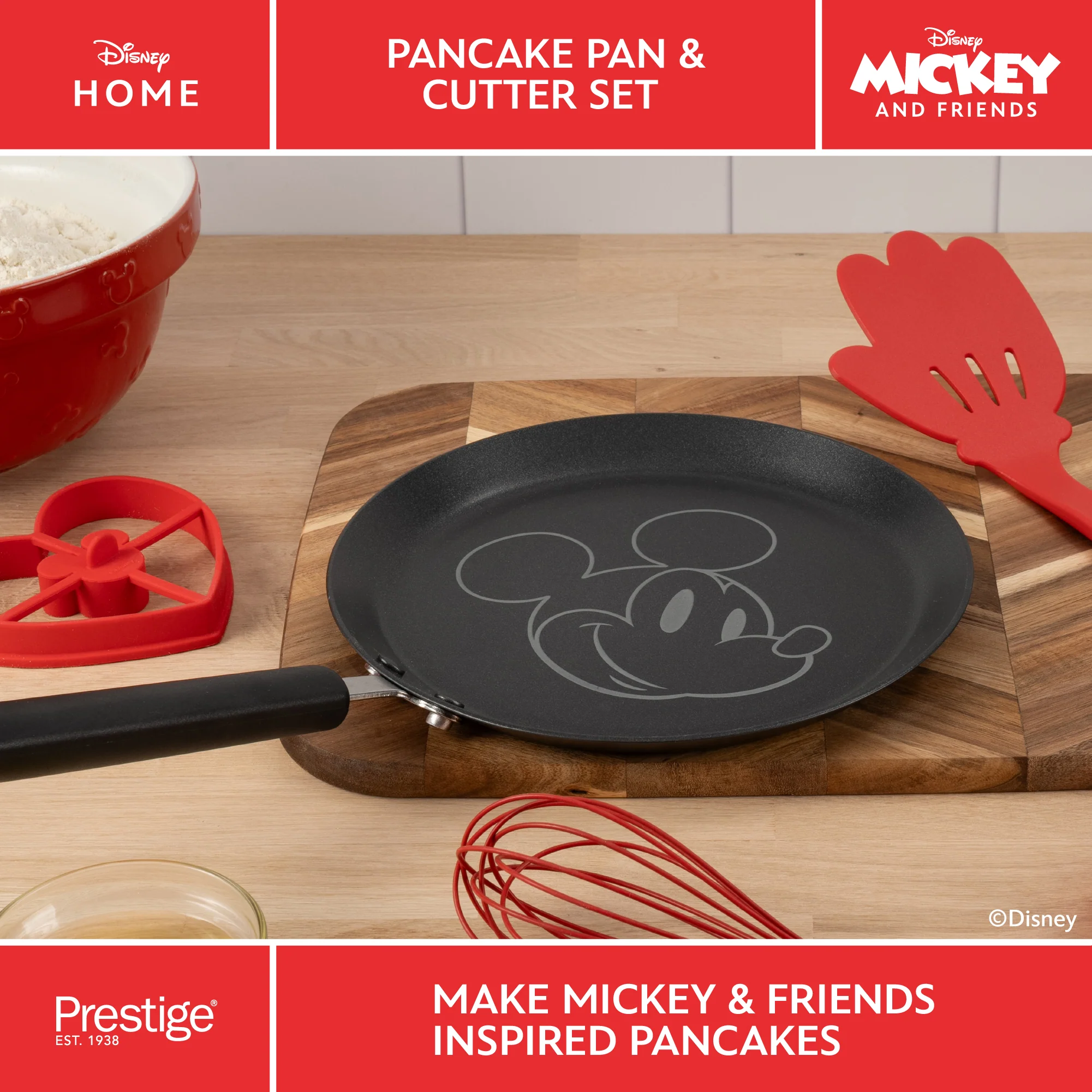 Disney Non-Stick Pancake Pan & Cutter Set - Image 4