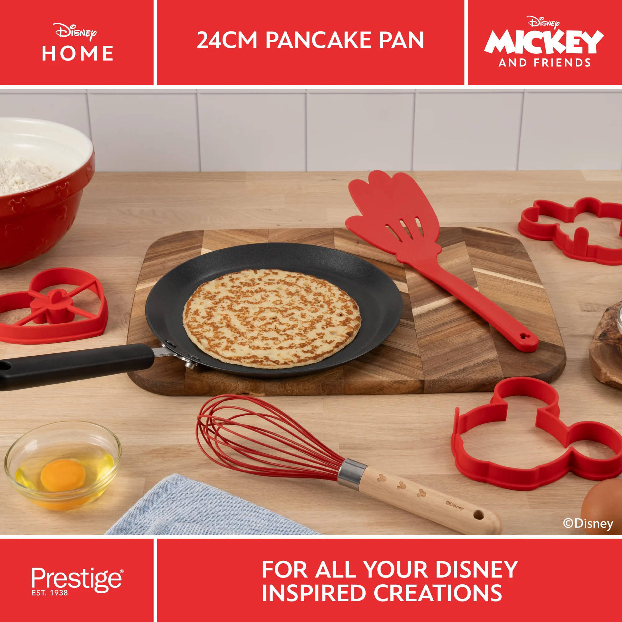 Disney Non-Stick Pancake Pan - Medium 24cm - Image 6