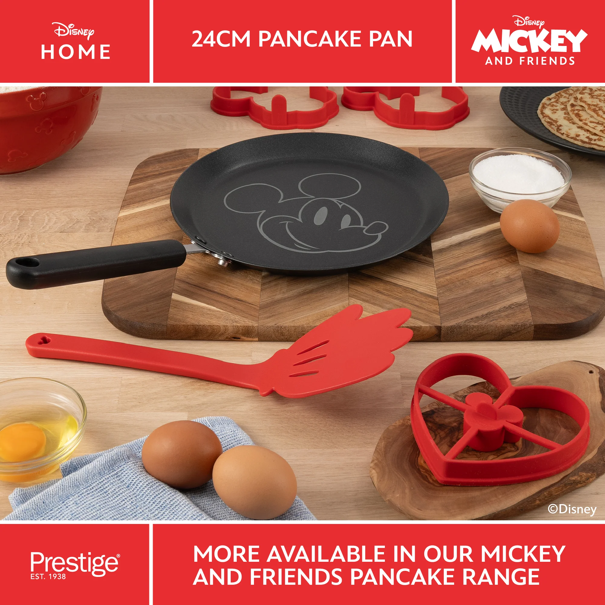 Disney Non-Stick Pancake Pan - Medium 24cm - Image 7