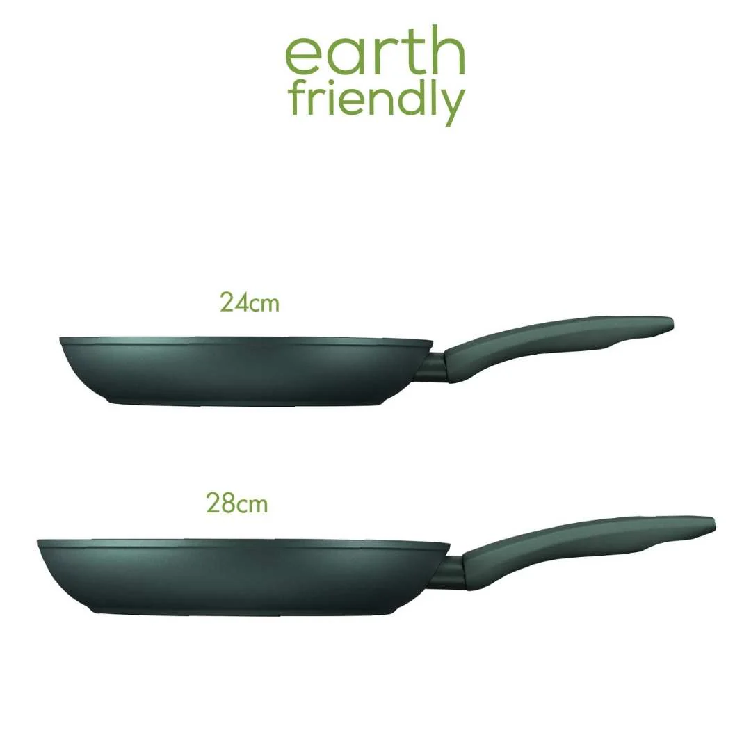 Earth Friendly: Non-Stick Induction Frying Pan - Twin Pack - Image 3