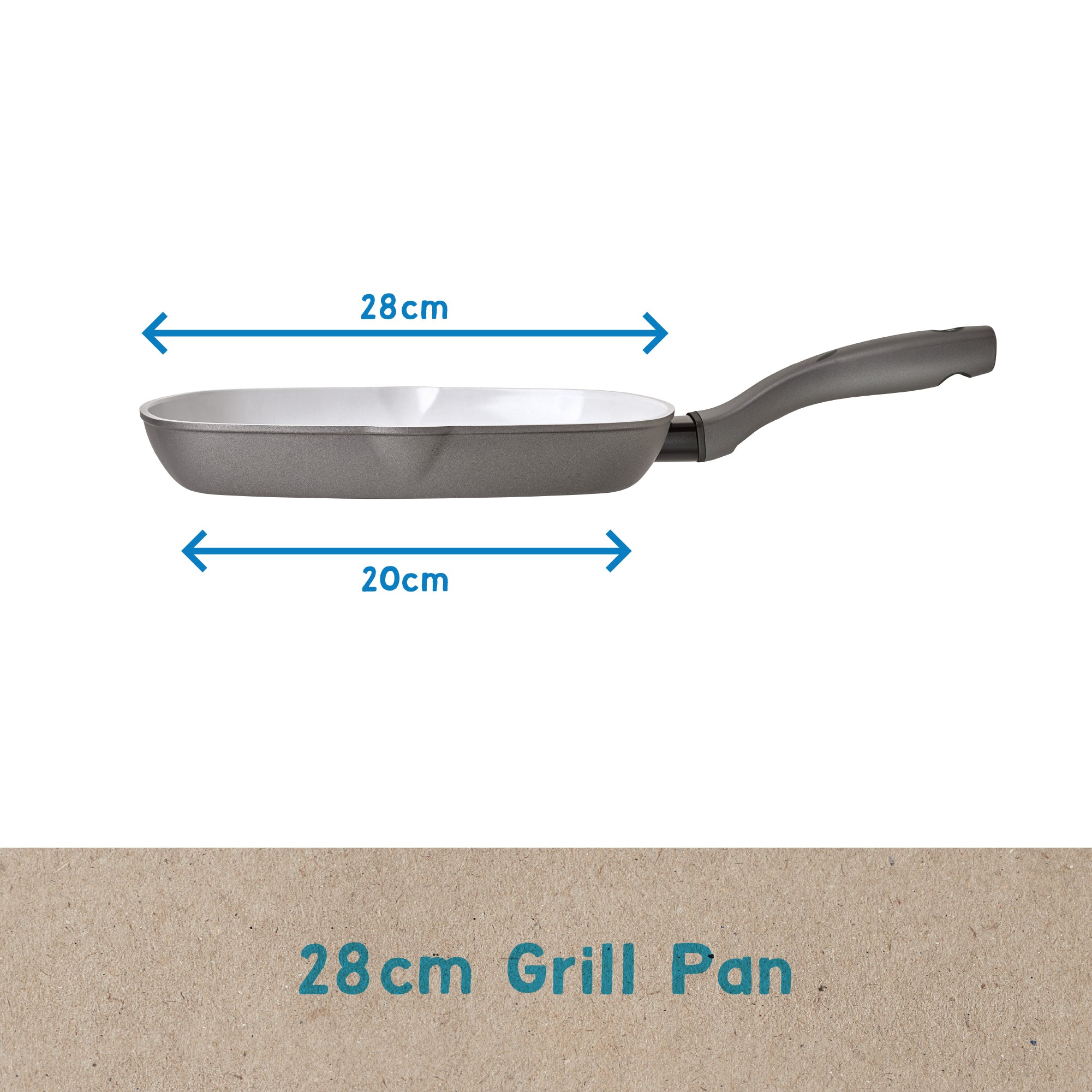 Earth Pan: Ceramic Non-Stick Grill Pan - 28cm - Image 6