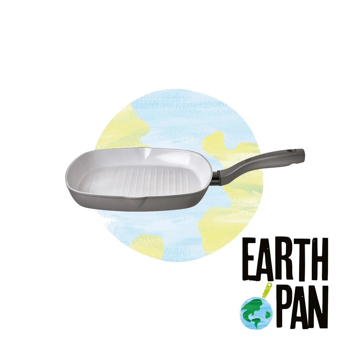 Earth Pan: Ceramic Non-Stick Grill Pan - 28cm - Image 8