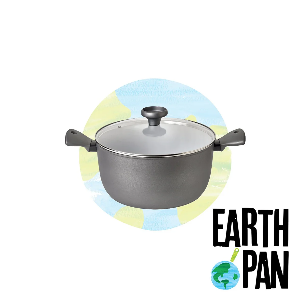Earth Pan: Ceramic Non-Stick Stockpot With Lid - 7.7L/28cm - Image 7
