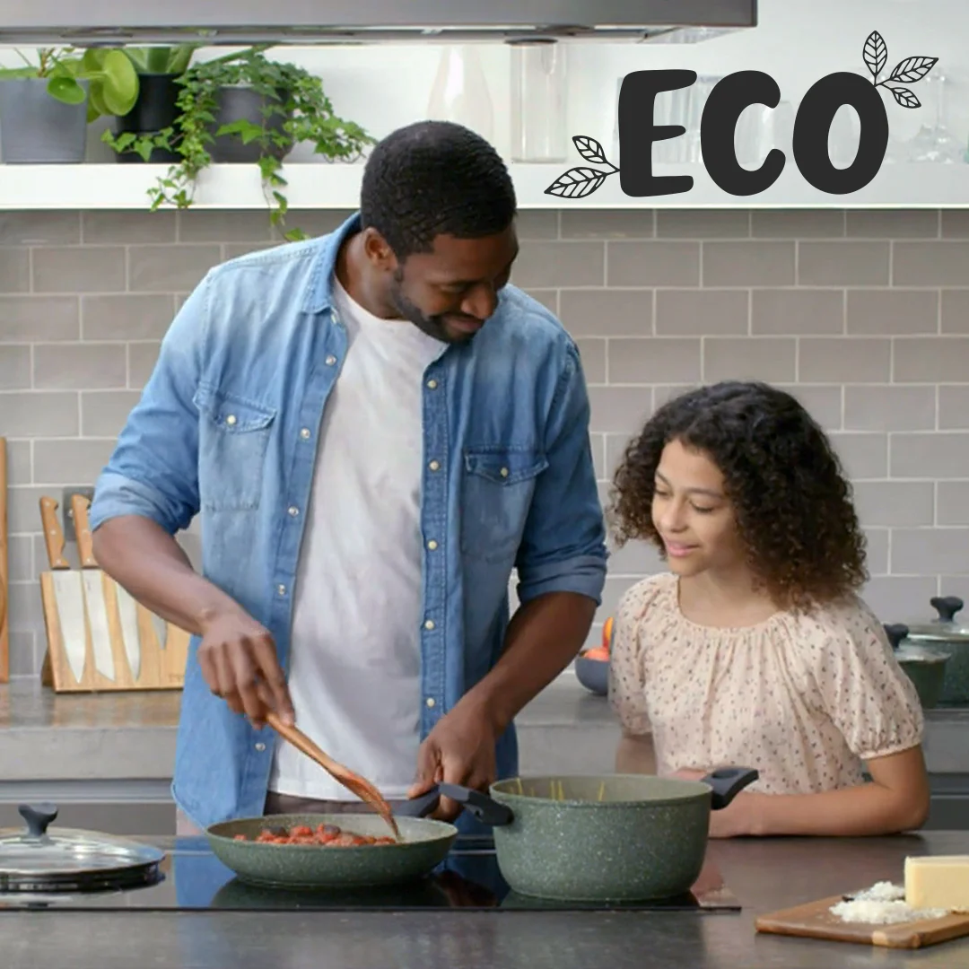 Eco Non-Stick Stockpot & Lid - 4.5L/24cm - Image 5