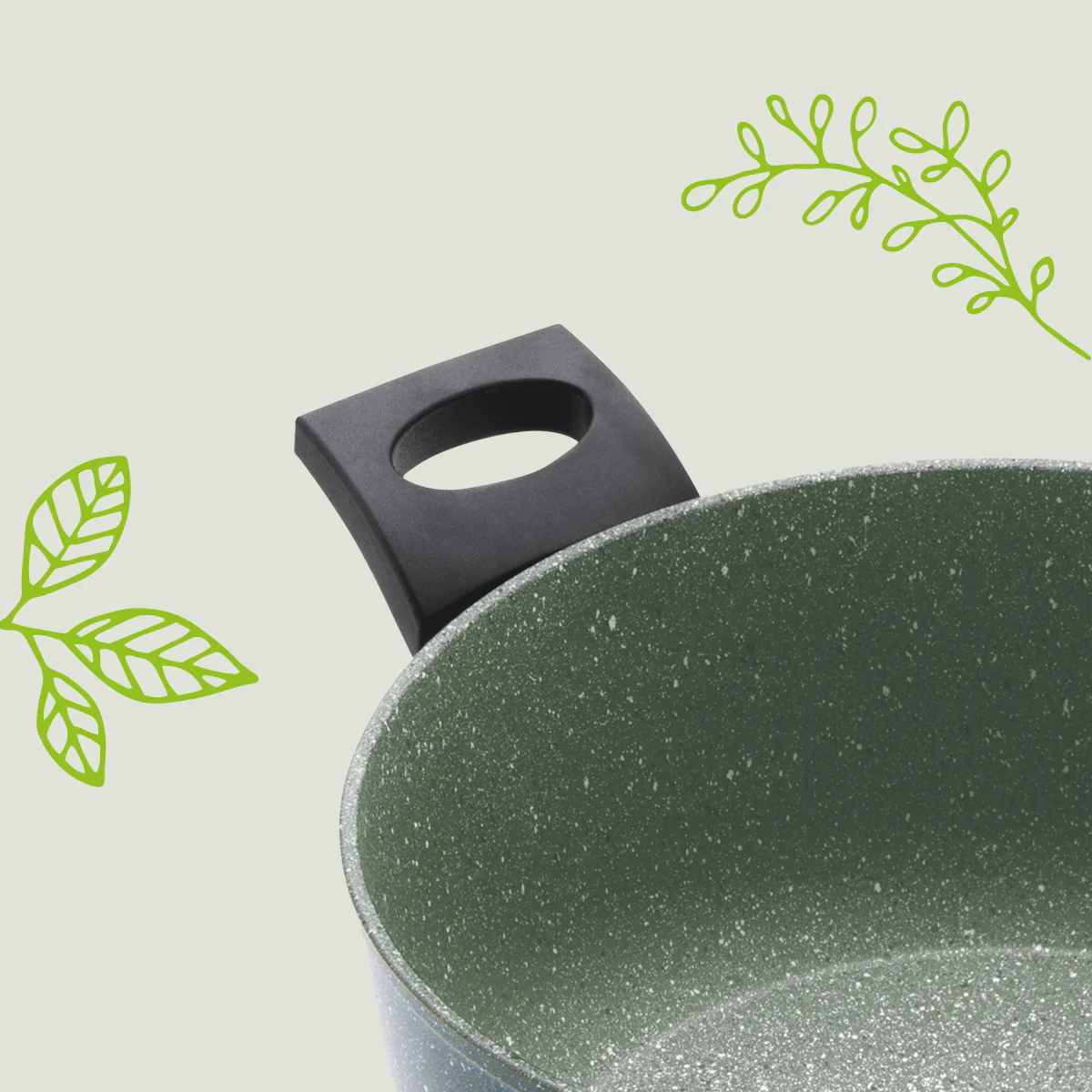 Eco Non-Stick Stockpot & Lid - 4.5L/24cm - Image 8
