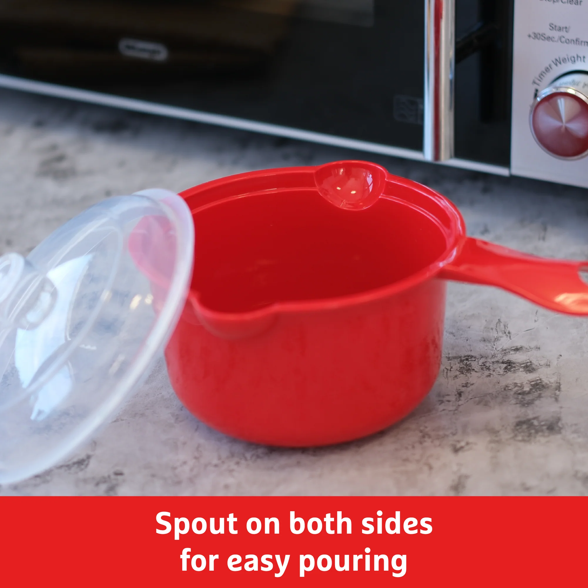 Good To Heat Microwave Saucepan – BPA-Free, 640ml & Easy-Pour - Image 4
