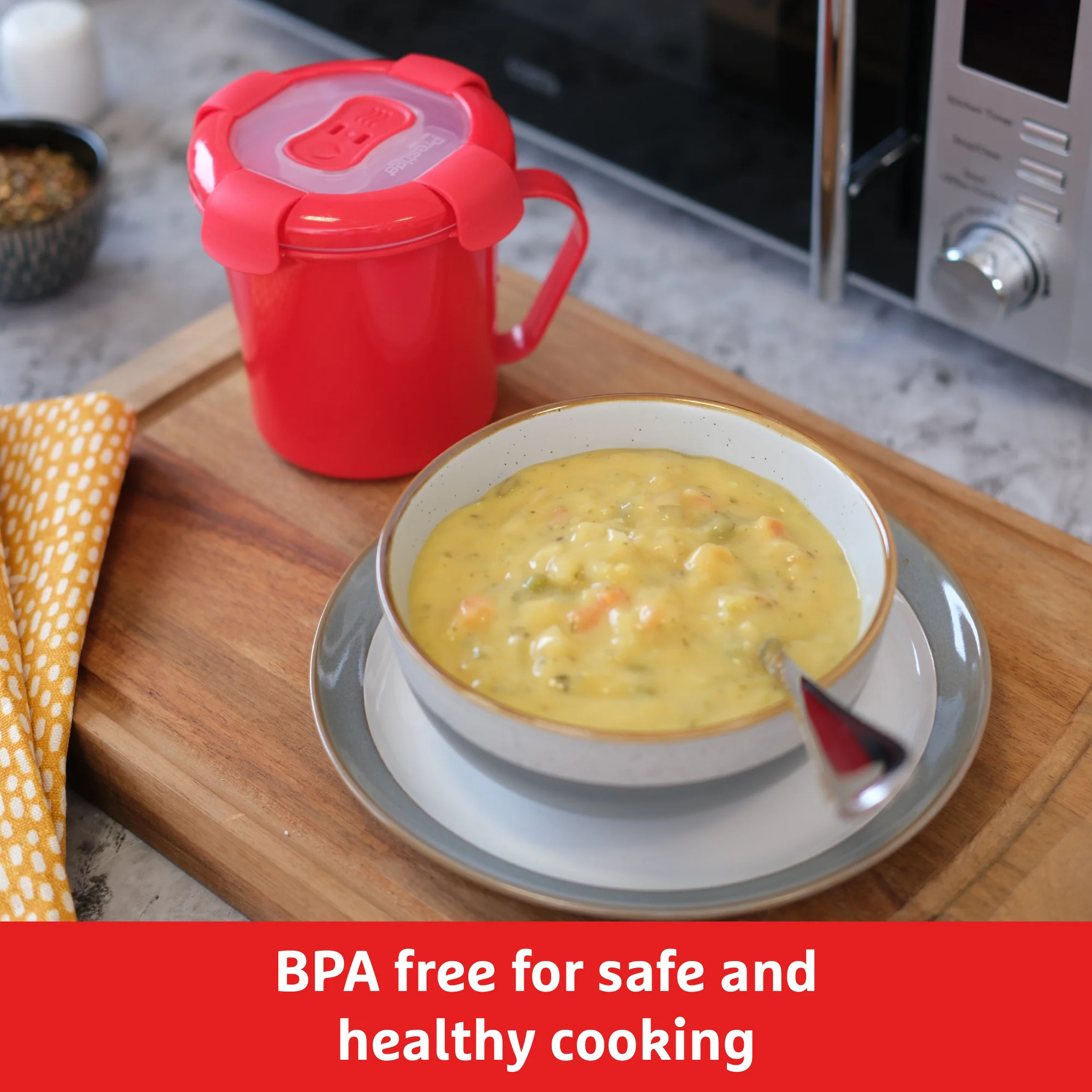 Good To Heat Microwave Soup Mug – BPA-Free, 683ml & Leakproof - Image 5