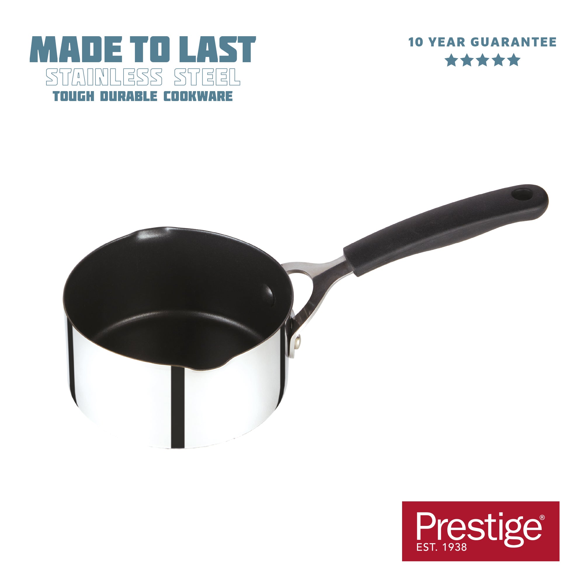 Made to Last: Stainless Steel Non-Stick Milk Pan - 14cm/0.9L - Image 8