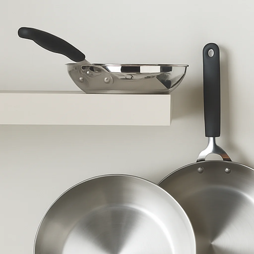 Made to Last: Stainless Steel Frying Pan Complete Set - 21/25/29cm - Image 10