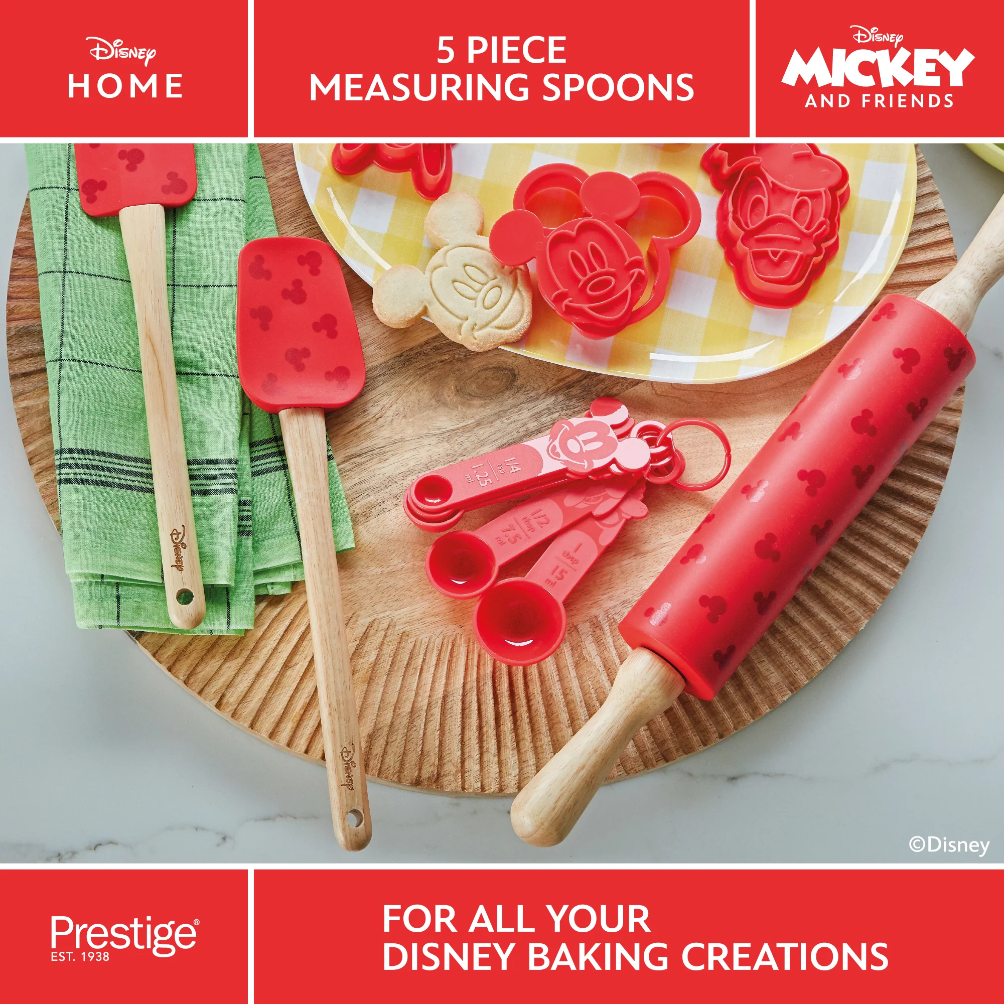 Disney Bake with Mickey: Nesting Measuring Spoon Set - 5 Piece - Image 6