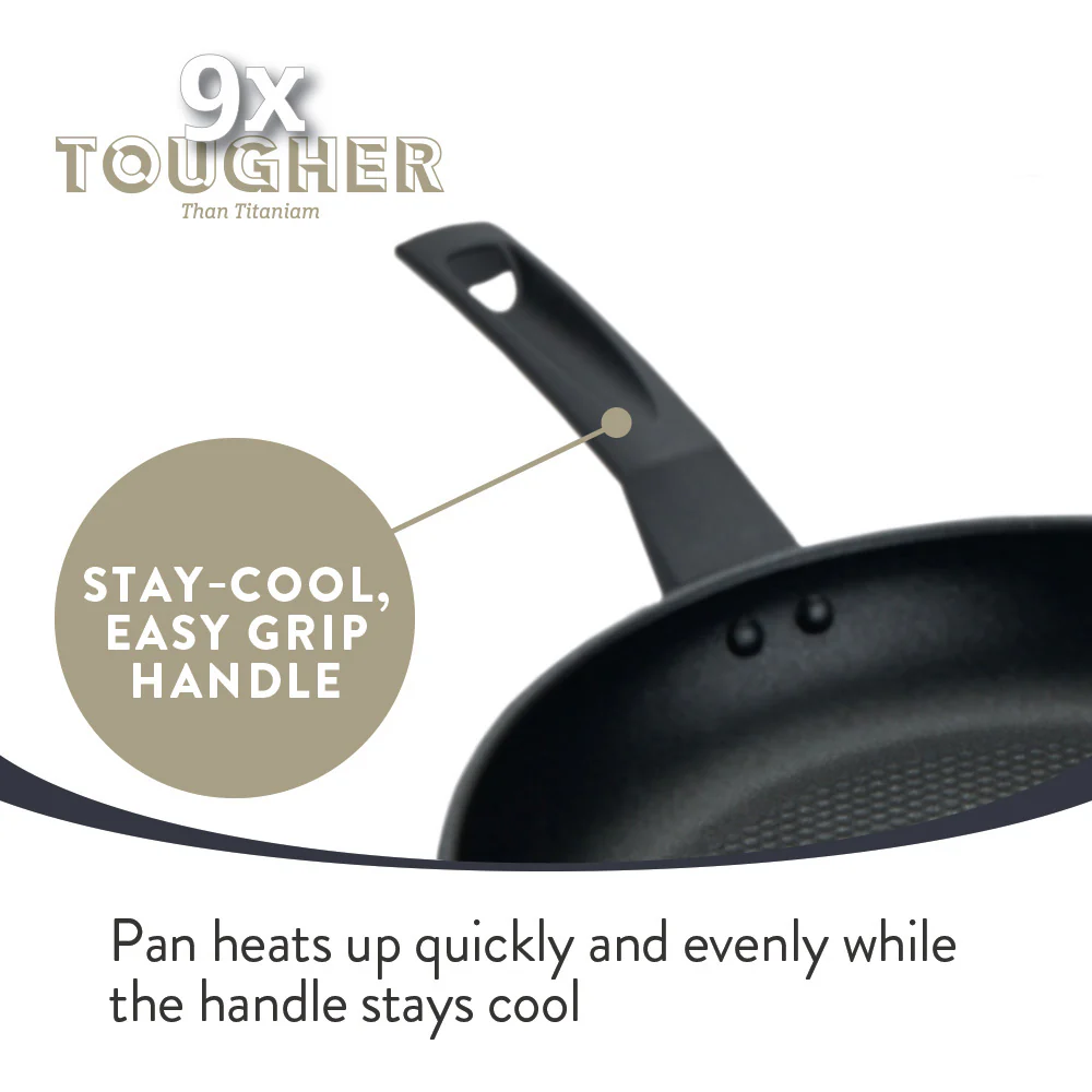 9 x Tougher: Non-Stick Induction Frying Pan - 3 Sizes - Image 4