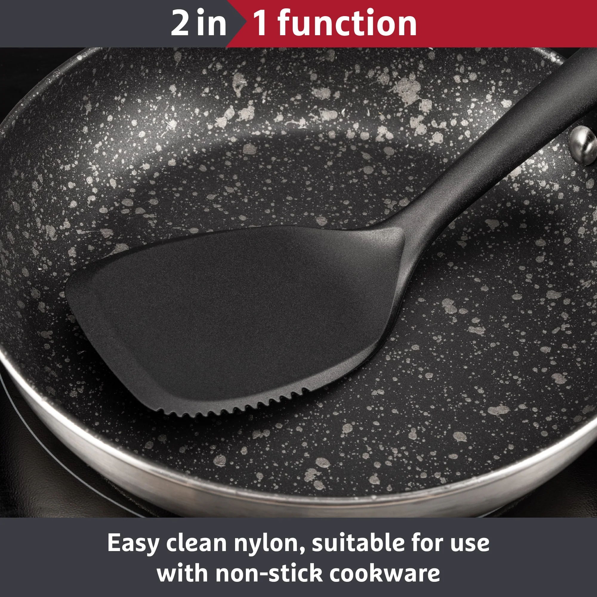 Prestige 2-in-1 Kitchen Tools - Solid Turner - Image 5