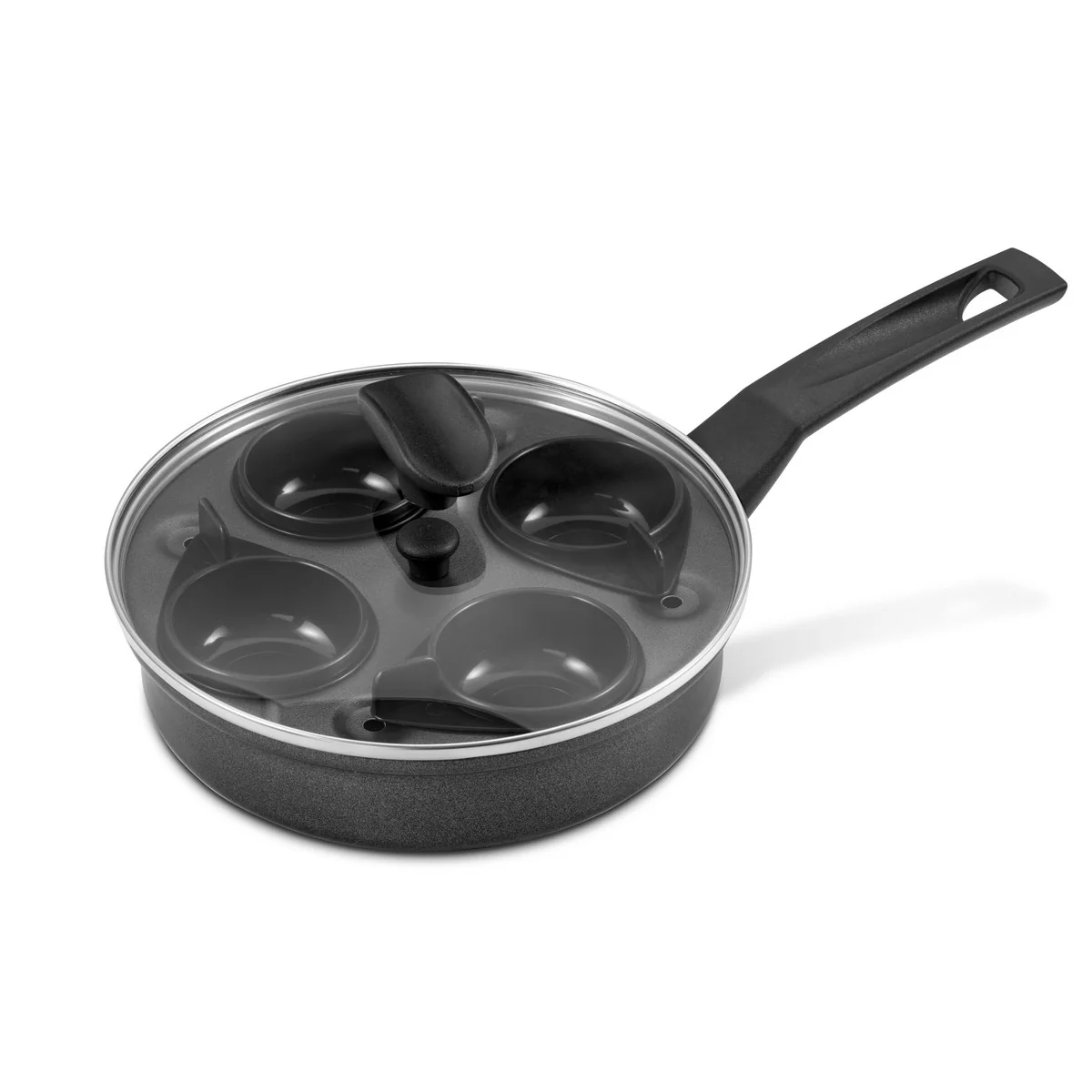 9 X Tougher: Non-Stick Egg Poacher Frying Pan & Lid - 20cm - Image 6