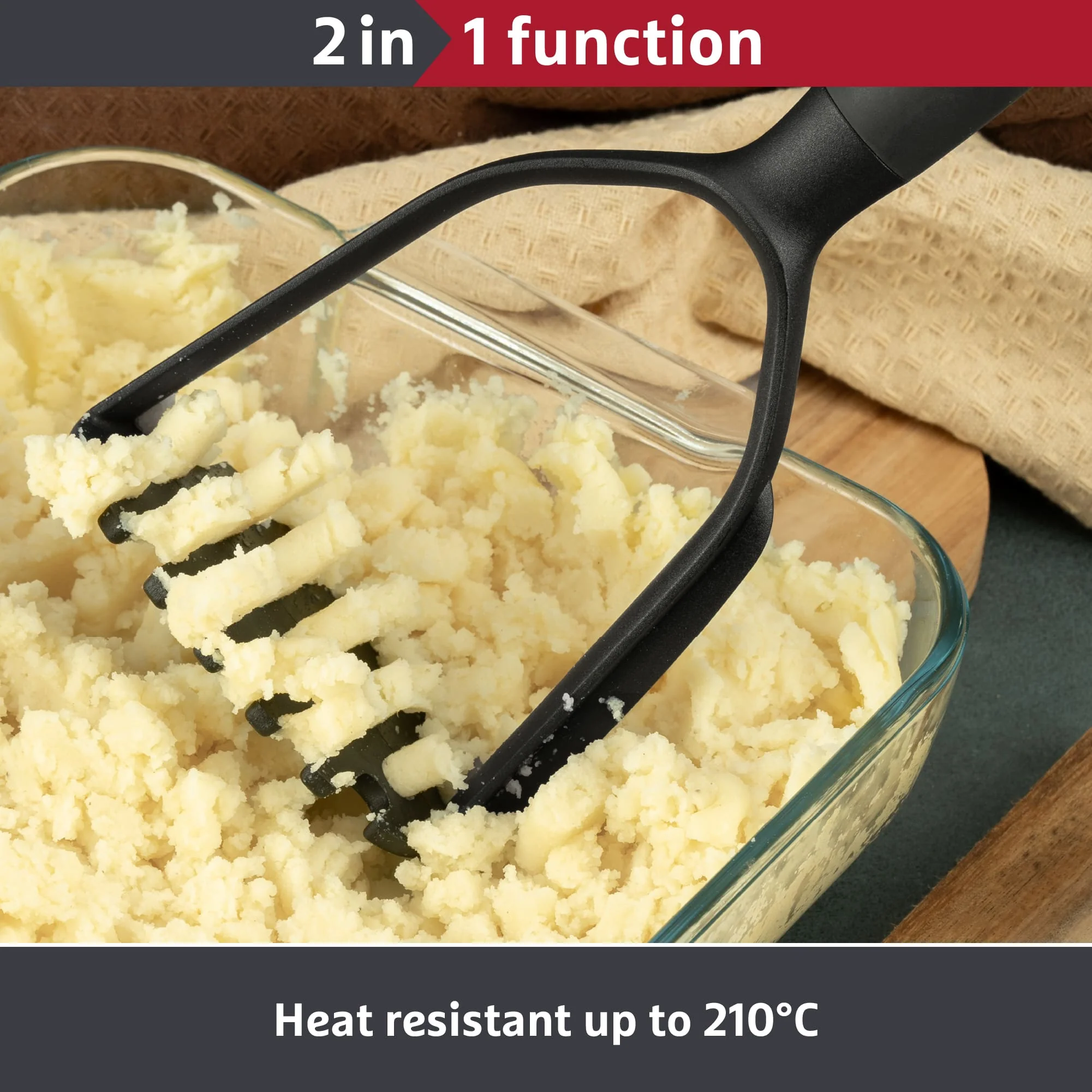 Prestige 2-in-1 Kitchen Tools - Potato Masher - Image 4