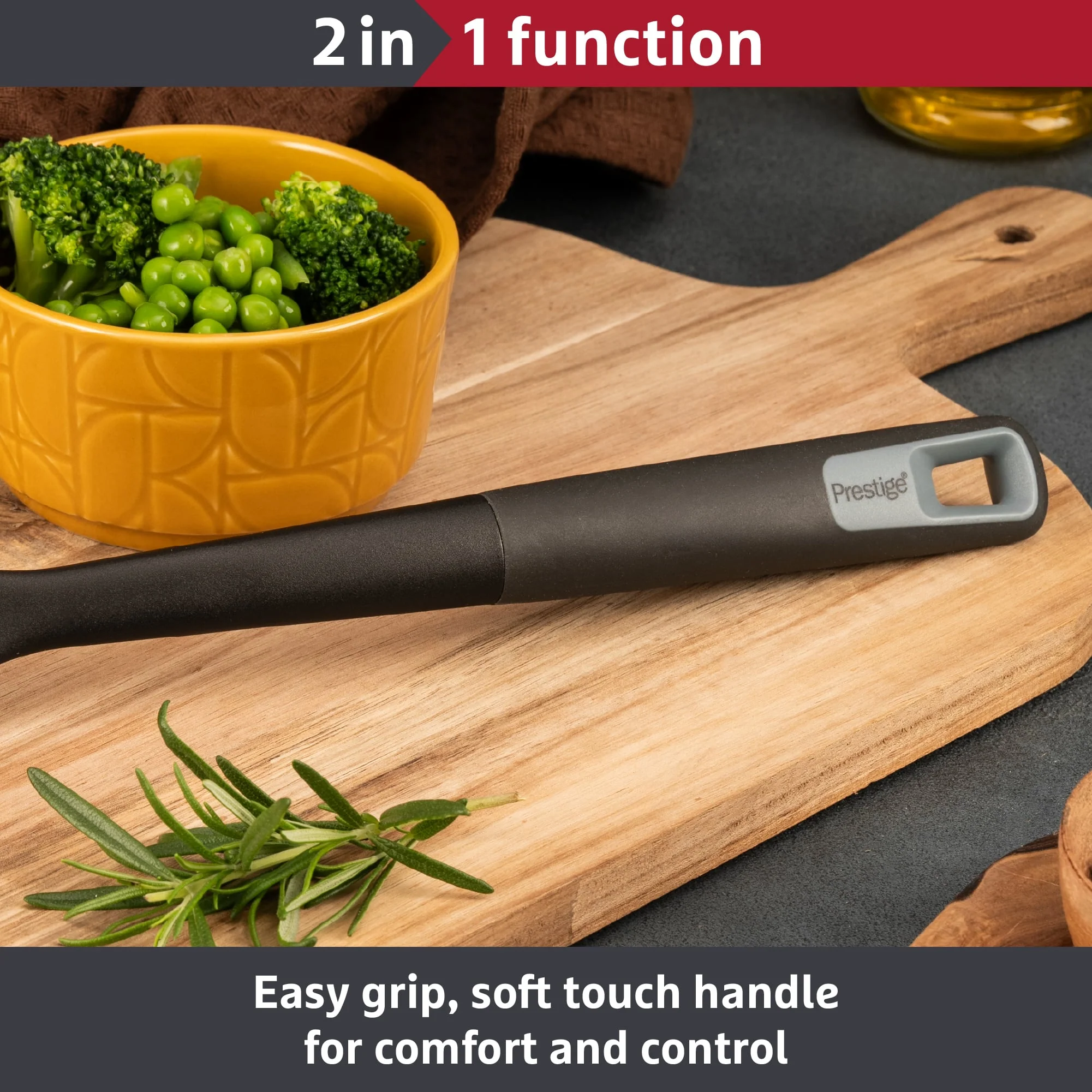 Prestige 2-in-1 Kitchen Tools - Slotted Spoon - Image 4