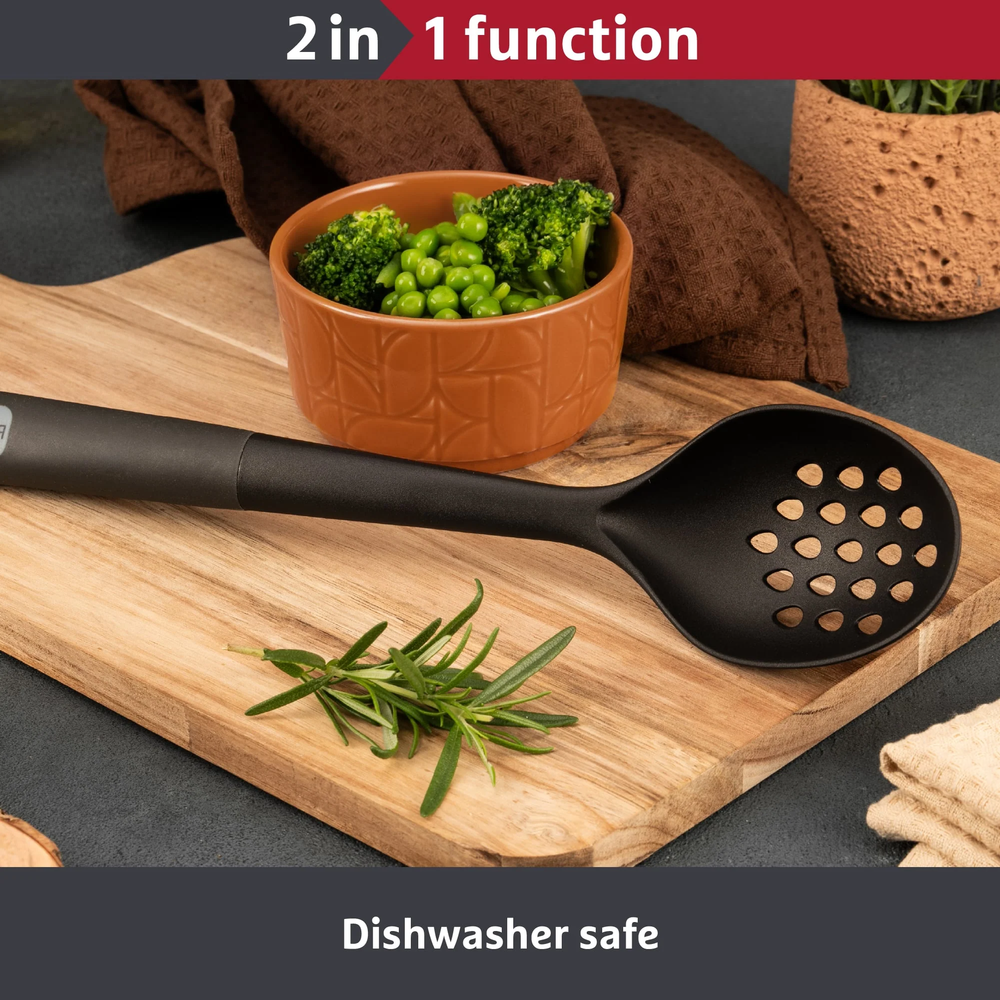 Prestige 2-in-1 Kitchen Tools - Slotted Spoon - Image 5