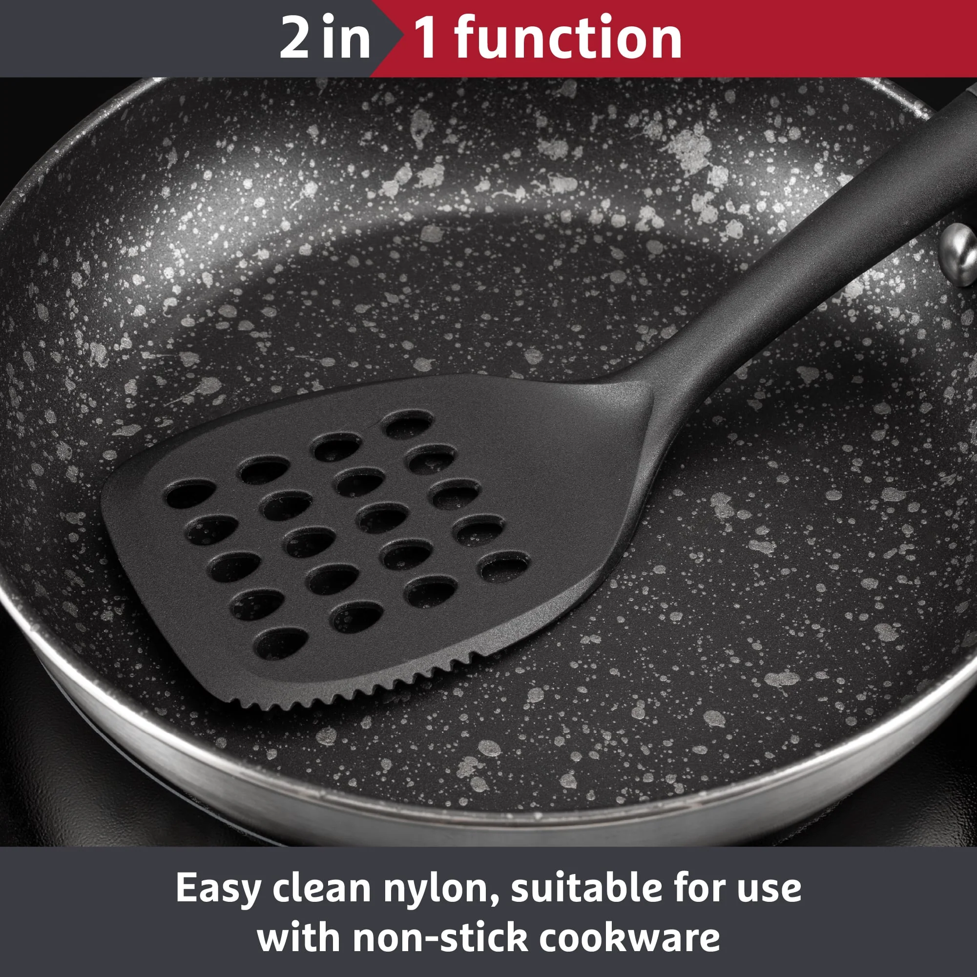 Prestige 2-in-1 Kitchen Tools - Slotted Turner - Image 5