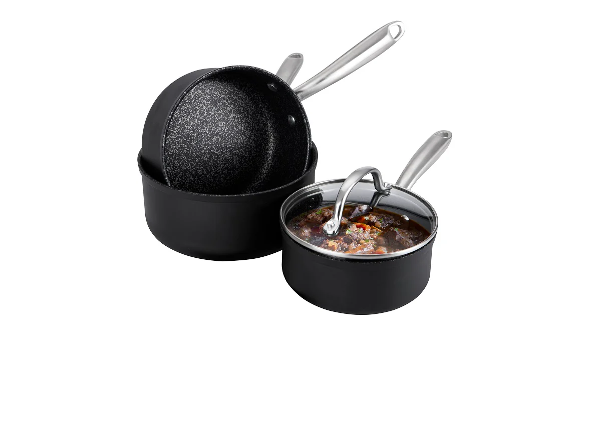 Scratch Guard: Non-Stick Saucepan Set - 3 Piece - Image 9