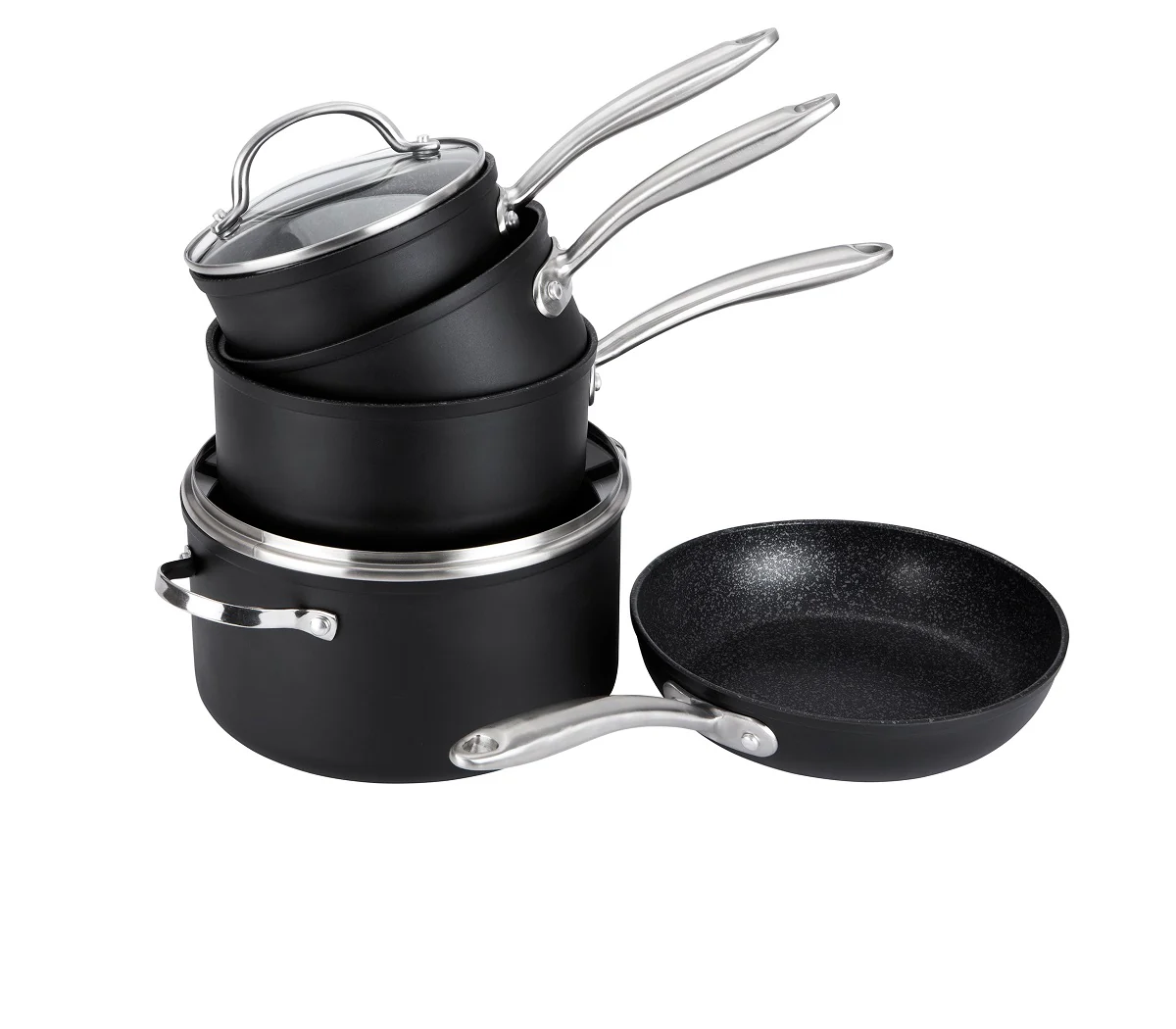 Scratch Guard: Non-Stick Saucepan & Lid, Frying Pan & Stockpot Set - 5 Pieces - Image 15
