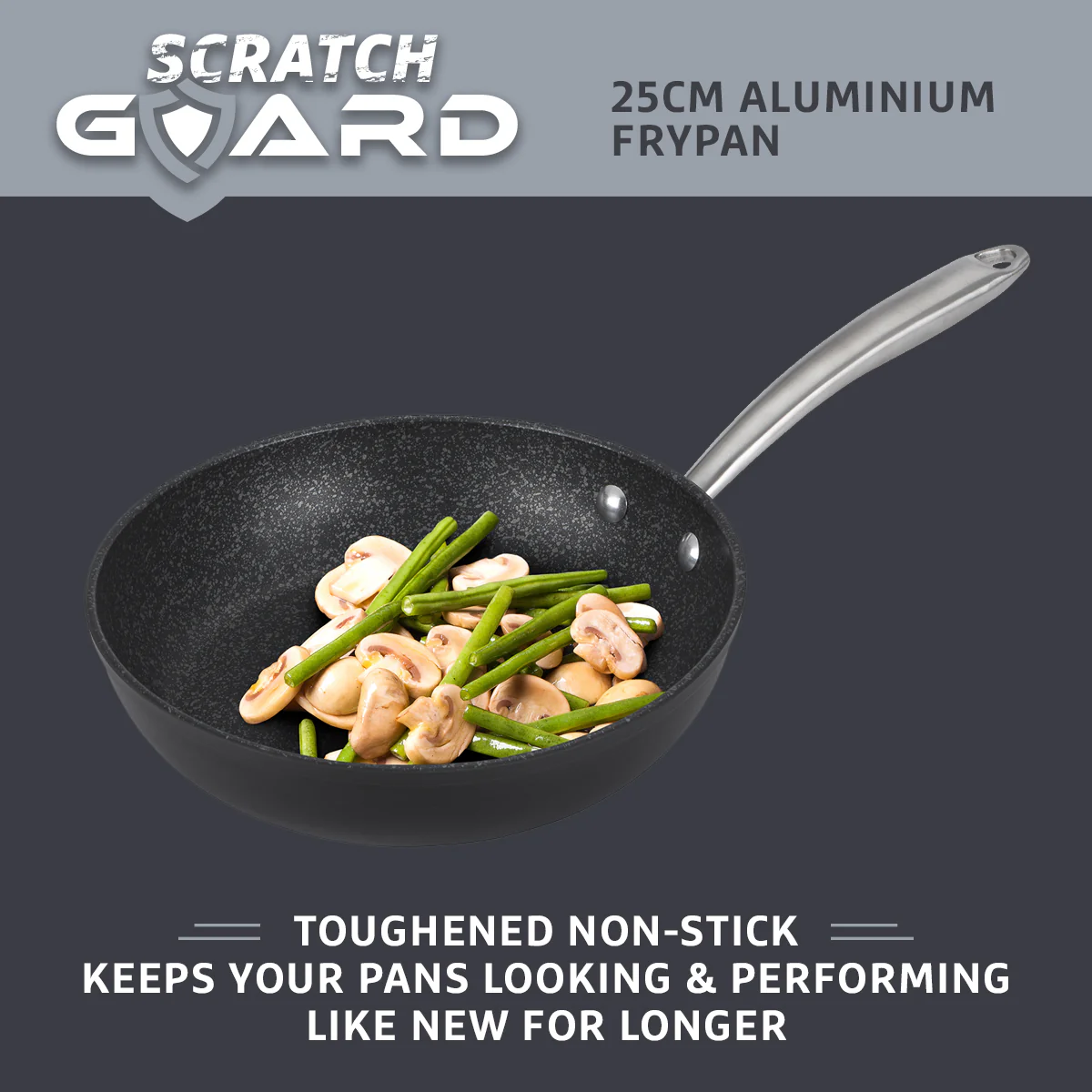 Scratch Guard: Non Stick Frying Pan Set - Twin Pack - Image 5