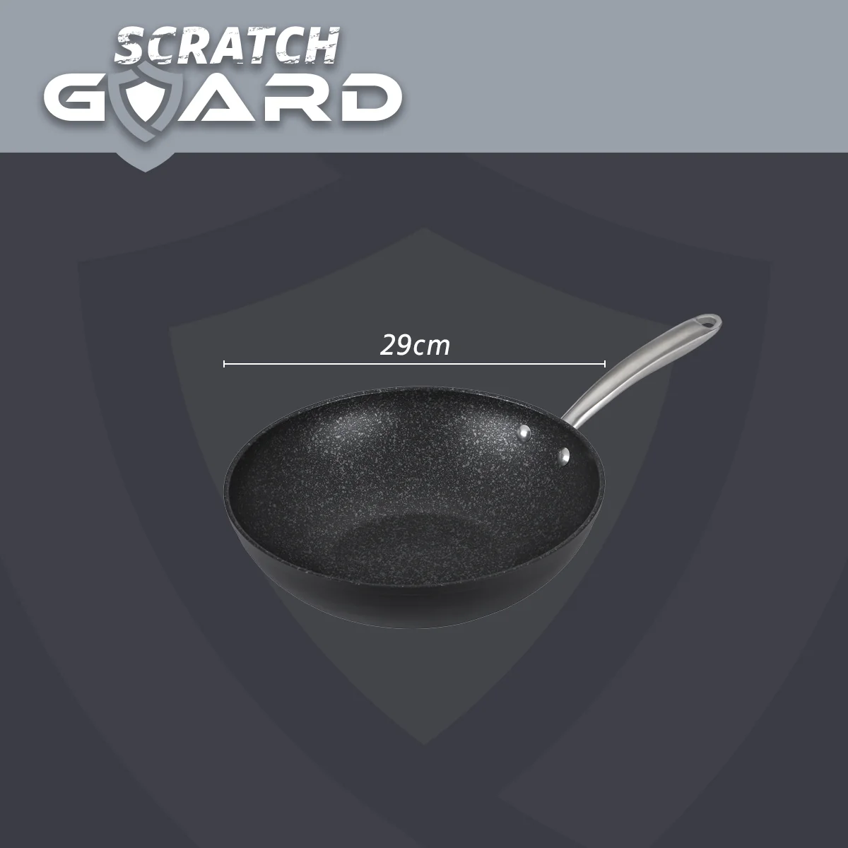 Scratch Guard: Non-Stick Stir Fry Wok - 29cm - Image 7